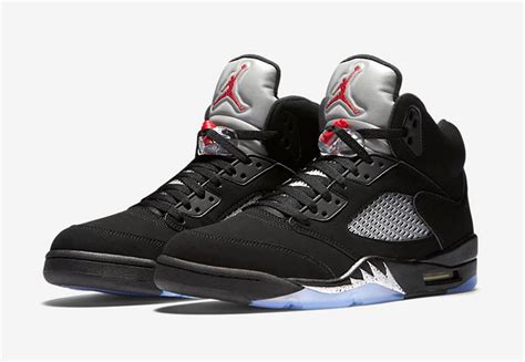 air jordan 5 black silver|jordan 5 black metallic silver.